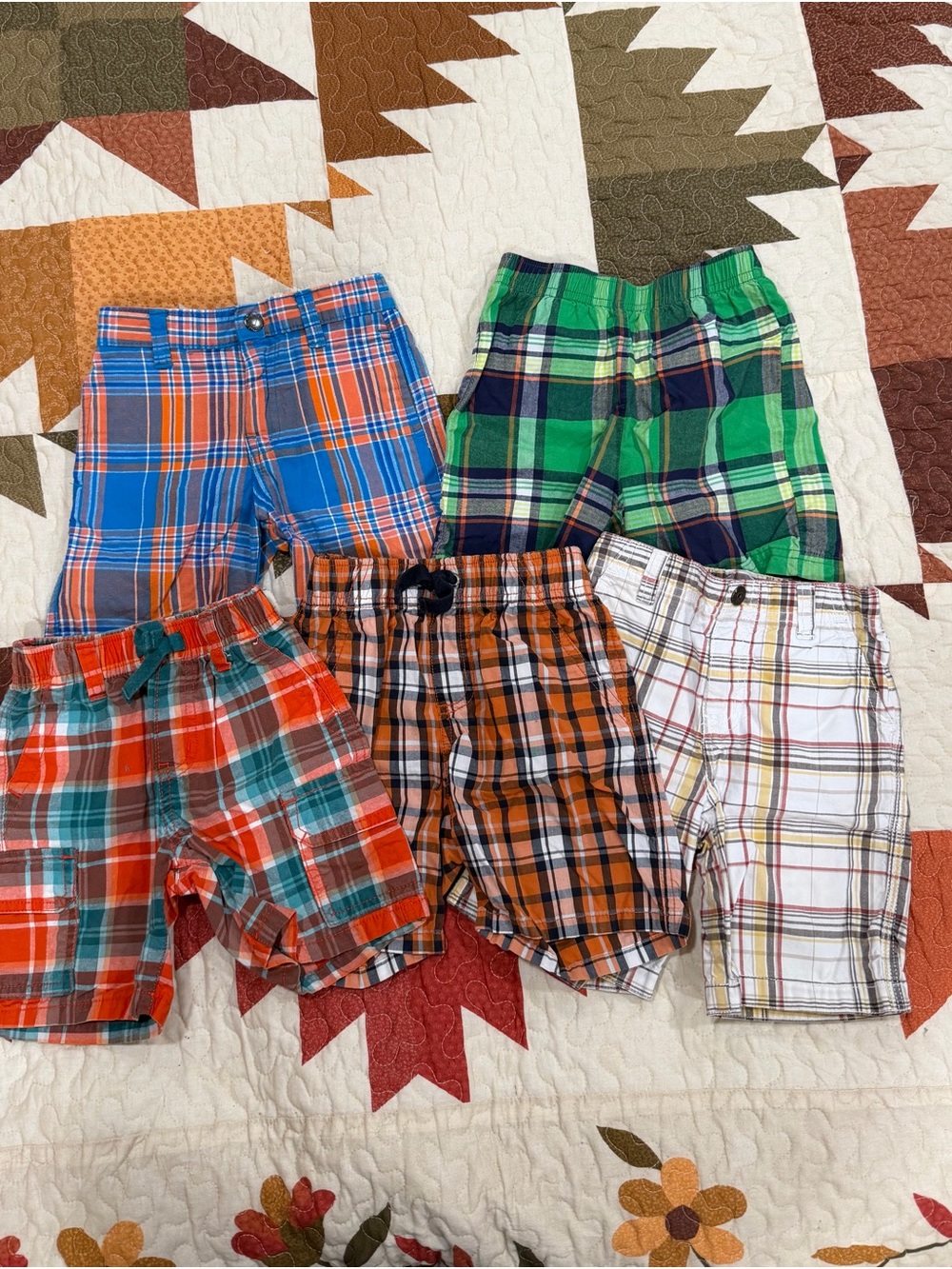 Boys Plaid Shorts Bundle